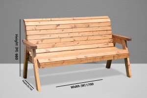 TRADITIONAL BENCH THREE SEATER